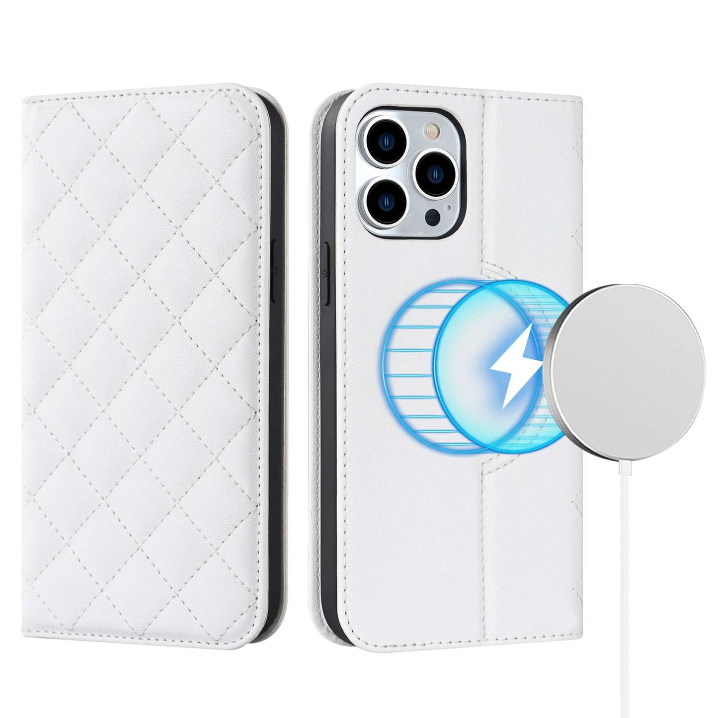 Case with Diamond Grid Magsafe for iPhone 15/14/13