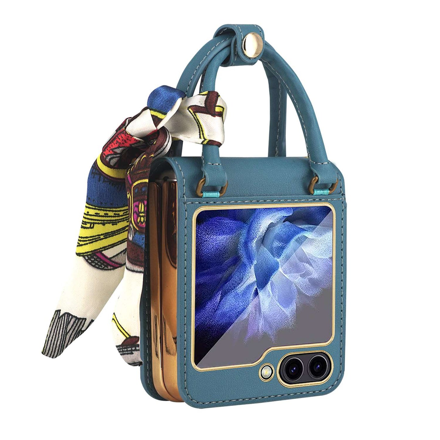 Z Flip 5 Case with Elegant Ribbon Scarf