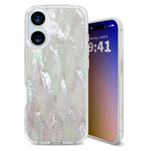 iPhone 17 Case Made with Unique Genuine Seashell, Durable | Stunning Gorgeous | Drop Protection | Luxury Aesthetic Cover. (Beige)