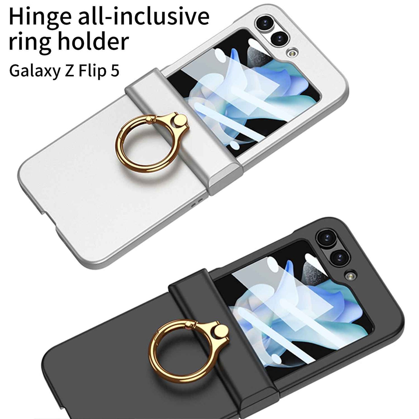 Z Flip 5 Ring Clear Case