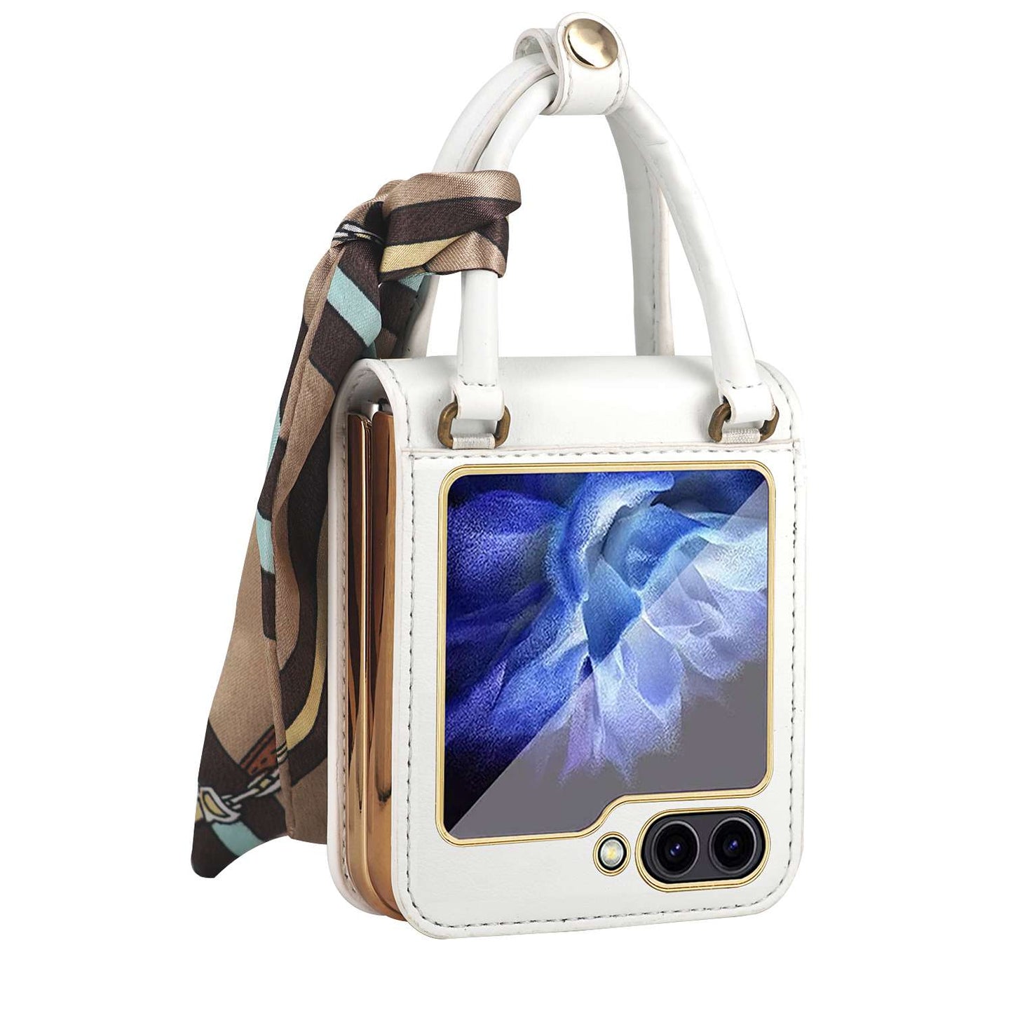 Z Flip 5 Case with Elegant Ribbon Scarf