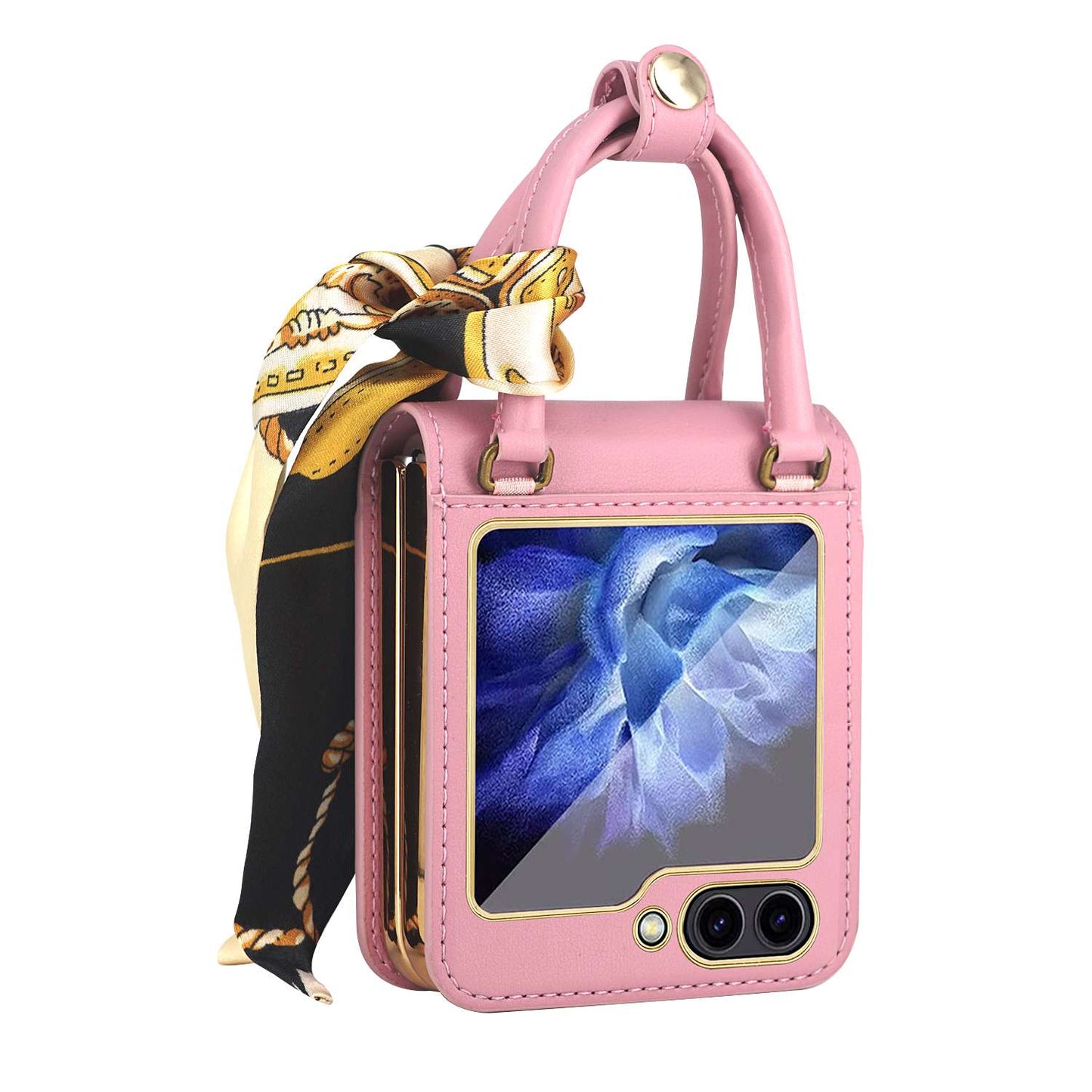 Z Flip 5 Case with Elegant Ribbon Scarf