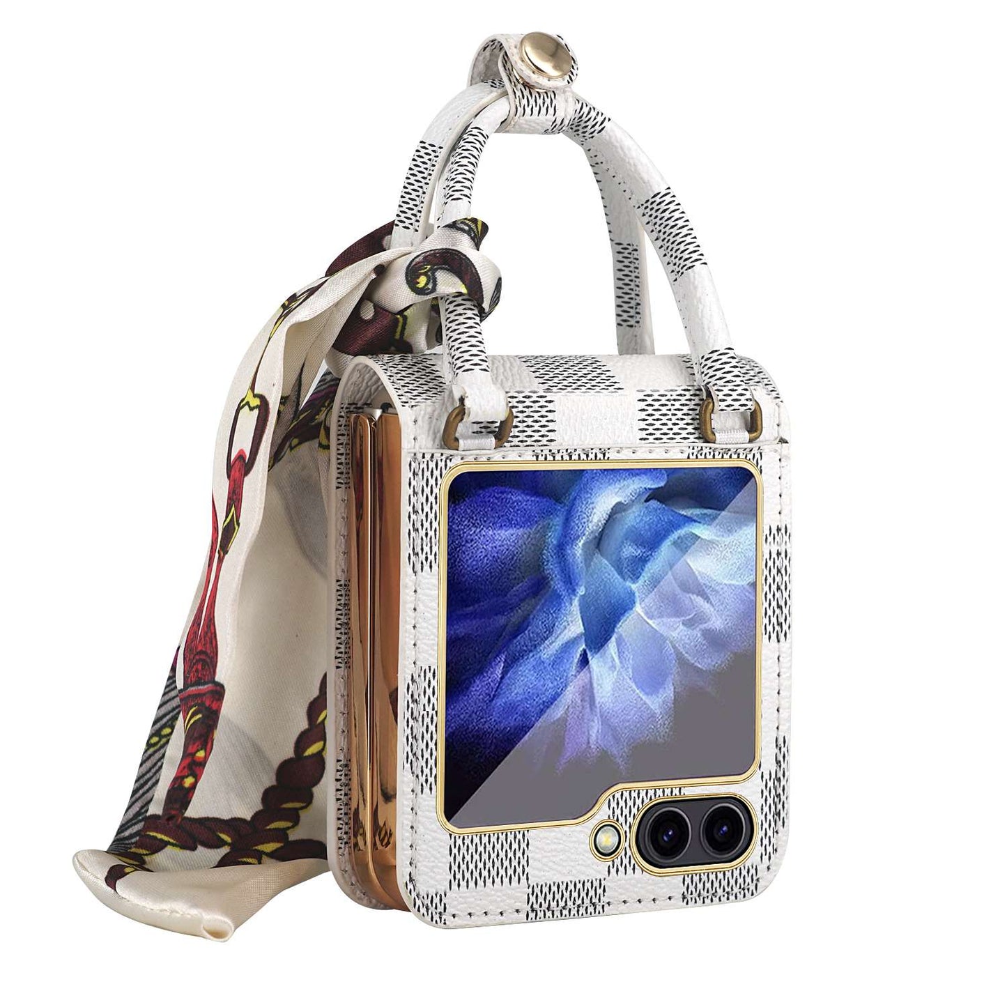 Z Flip 5 Case with Elegant Ribbon Scarf