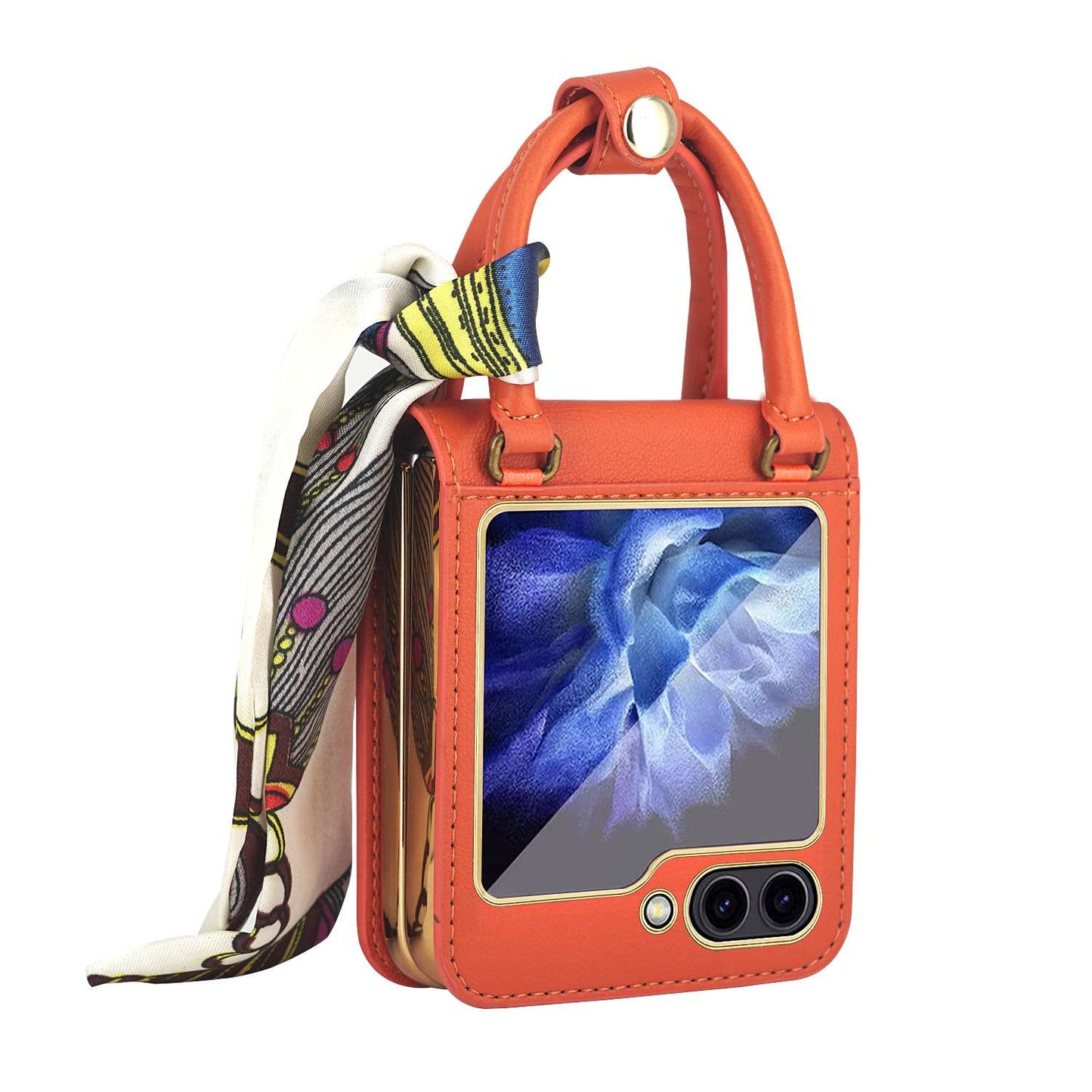 Z Flip 5 Case with Elegant Ribbon Scarf