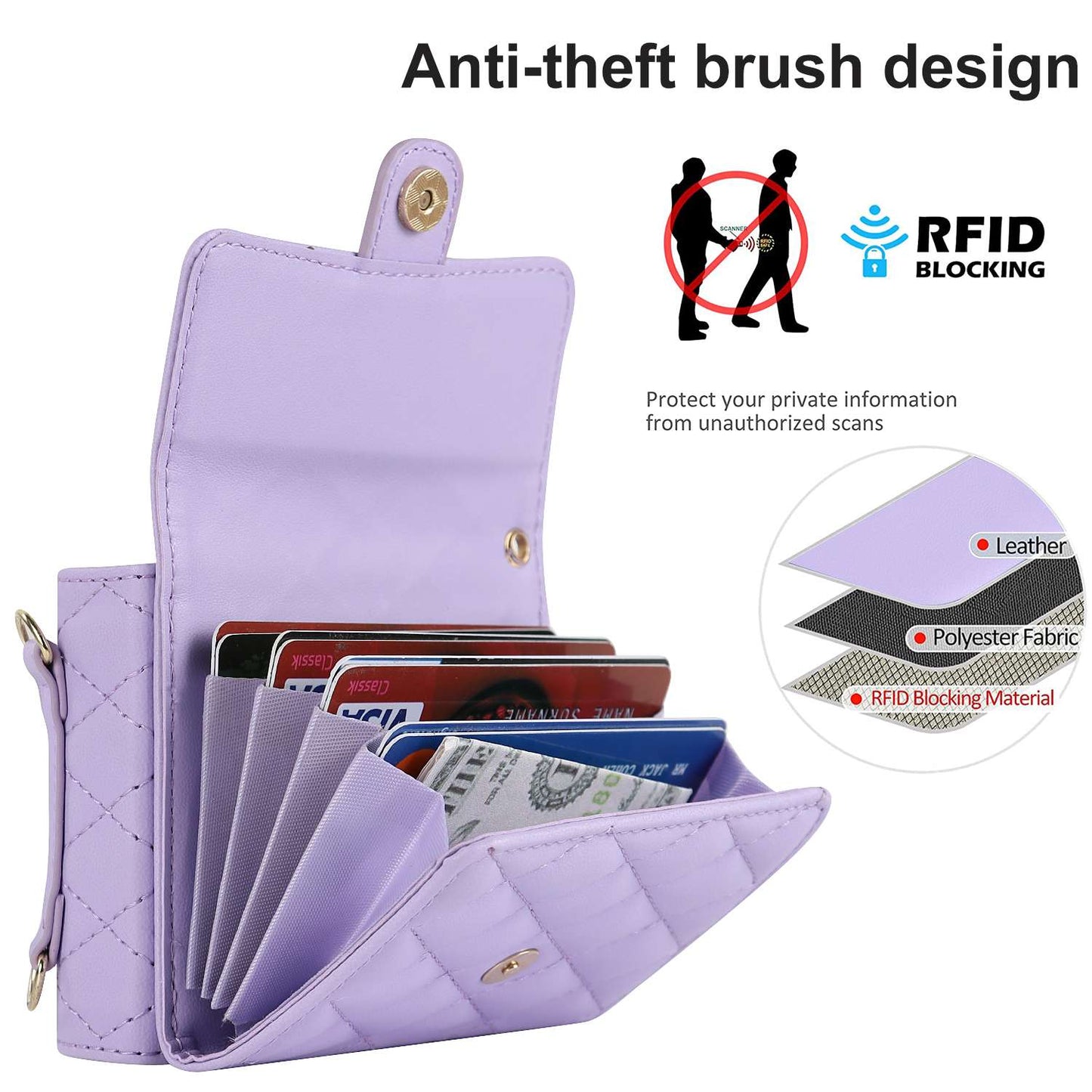 Z Flip 5 Wallet Case with 4 Card Slots