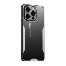 for iPhone 14 Pro Mobile Phone Case 3 in 1 Aluminum Alloy Back Panel Metal Touch Light and Stylish Design Strong Heat Dissipation Anti-Fingerprint Anti-Drop Ultra-Thin