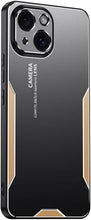 for iPhone 14 Pro Mobile Phone Case 3 in 1 Aluminum Alloy Back Panel Metal Touch Light and Stylish Design Strong Heat Dissipation Anti-Fingerprint Anti-Drop Ultra-Thin
