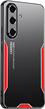 for Samsung Galaxy S23 Ultra Mobile Phone Case 3 in 1 Aluminum Alloy Back Panel Metal Touch Light and Stylish Design Strong Heat Dissipation Anti-Fingerprint Anti-Drop Ultra-Thin