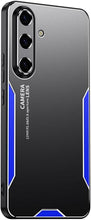 for Samsung Galaxy S23 Ultra Mobile Phone Case 3 in 1 Aluminum Alloy Back Panel Metal Touch Light and Stylish Design Strong Heat Dissipation Anti-Fingerprint Anti-Drop Ultra-Thin