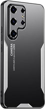 for Samsung Galaxy S23 Ultra Mobile Phone Case 3 in 1 Aluminum Alloy Back Panel Metal Touch Light and Stylish Design Strong Heat Dissipation Anti-Fingerprint Anti-Drop Ultra-Thin