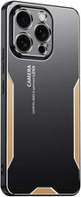for iPhone 14 Pro Mobile Phone Case 3 in 1 Aluminum Alloy Back Panel Metal Touch Light and Stylish Design Strong Heat Dissipation Anti-Fingerprint Anti-Drop Ultra-Thin
