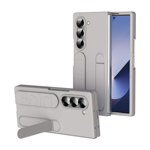 for Samsung Galaxy Fold 4 Case with Handheld Strap Frame Screen Protector Full Body Drop Fall Protection Kickstand Case for Galaxy fold 4