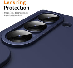 for Samsung Galaxy Z Fold 7 Protect Case with Wristband Stand,Bulit-in Hinge Protection, Screen & Lens Protection Shockproof Full Body Drop Fall Protection.(Blue)