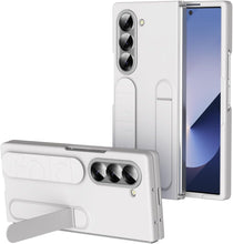 for Samsung Galaxy Fold 4 Case with Handheld Strap Frame Screen Protector Full Body Drop Fall Protection Kickstand Case for Galaxy fold 4