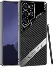 for Samsung Galaxy S25 Ultra Phone Case Leather Cover Ultra-Thin Scratch-Resistant Shockproof Business Style Electroplating Finish Solid Color Design