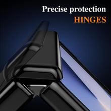 for Samsung Galaxy Z Fold 6 Piano Finish Hidden Bracket Folding Lightweight Hinge Screen Protector Wireless Charging Fold 6 Case for Galaxy Bracket Case