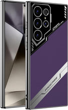 for Samsung Galaxy S24 Ultra Phone Case Leather Cover Ultra-Thin Scratch-Resistant Shockproof Business Style Electroplating Finish Solid Color Design