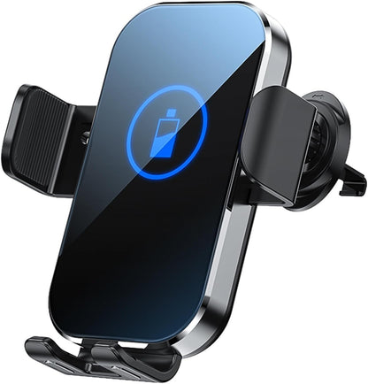 Redmaple Wireless Car Charger Mount, 15W Qi Fast Car Wireless Charger, Auto Clamping Air Vent Car Phone Holder for iPhone 15/14/13/12/11/X, Samsung Galaxy S22/S20/S10/S9/Note20/10/9, Google, LG, etc