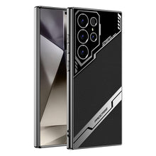 for Samsung Galaxy S24 Ultra Phone Case Leather Cover Ultra-Thin Scratch-Resistant Shockproof Business Style Electroplating Finish Solid Color Design
