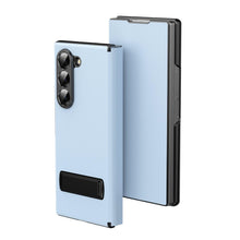 for Samsung Galaxy Z Fold 7 Maghetic Flip Folding Case, Multi-Angle Bracket, High Classy Luxurious Business Leather, Full Body Hinge Protective Slim Cover.(Brown)