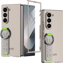 for Galaxy Z Fold 6 Case Thin and Slim Lightweight 360°Protection Wrist Strap and Ring Wireless Charging Simple and Stylish Cases for The Samsung Galaxy Fold 6