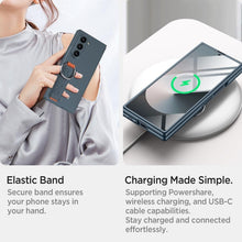 for Galaxy Z Fold 6 Case Thin and Slim Lightweight 360°Protection Wrist Strap and Ring Wireless Charging Simple and Stylish Cases for The Samsung Galaxy Fold 6