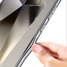 for Samsung Galaxy S25 Ultra Back Cover Electroplated Leather Drop-Proof Shockproof Soft TPU Glossy Frame X Pattern Phone Case for Galaxy S25 Ultra