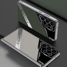 for Samsung Galaxy S25 Ultra Phone Case Leather Cover Ultra-Thin Scratch-Resistant Shockproof Business Style Electroplating Finish Solid Color Design