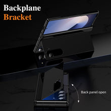 for Samsung Galaxy Z Fold 6 Piano Finish Hidden Bracket Folding Lightweight Hinge Screen Protector Wireless Charging Fold 6 Case for Galaxy Bracket Case