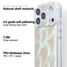 for iPhone 17 Case Made with Unique Genuine Seashell, Durable | Stunning Gorgeous | Drop Protection | Luxury Aesthetic Cover. (Beige)