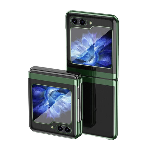 for Samsung Galaxy Z Flip 5 Mobile Phone Case Electroplating Transparent Case for Galaxy Flip 5 Stylish and Simple Outstanding Anti-Fingerprint