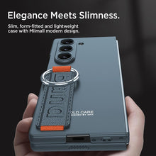 for Galaxy Z Fold 6 Case Thin and Slim Lightweight 360°Protection Wrist Strap and Ring Wireless Charging Simple and Stylish Cases for The Samsung Galaxy Fold 6