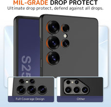 for Samsung Galaxy S24 Case with Slim 3-Way Stand Shockproof Design Durable Ultra-Thin Protective Cover