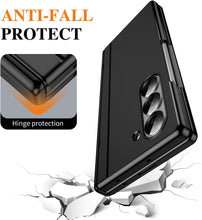 for Samsung Galaxy Z Fold 6 Piano Finish Hidden Bracket Folding Lightweight Hinge Screen Protector Wireless Charging Fold 6 Case for Galaxy Bracket Case