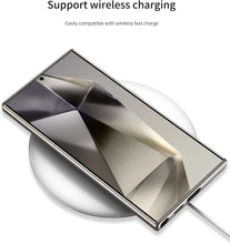 for Samsung Galaxy S24 Ultra Leather Case with Card Slot and Stand Feature Wireless Charging Compatible and Precision Camera Cutouts wit Anti-Fall