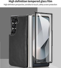 for Samsung Galaxy Z Fold 6 Phone Case with Strong Magnetic Attraction Detachable Card Holder RFID Blocking, Wireless Charging for Galaxy Fold 6 Case Exquisite Durable