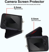 for Samsung Galaxy Z Flip6 Mobile Phone Case Folding Version with Detachable Crossbody Strap and Scarf Lanyard Anti-Fall Wear-Resistant Luxury Leather Protective Case