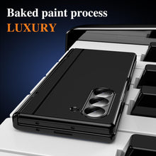for Samsung Galaxy Z Fold 6 Piano Finish Hidden Bracket Folding Lightweight Hinge Screen Protector Wireless Charging Fold 6 Case for Galaxy Bracket Case