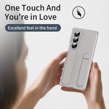 for Samsung Galaxy Fold 4 Case with Handheld Strap Frame Screen Protector Full Body Drop Fall Protection Kickstand Case for Galaxy fold 4