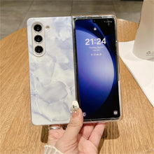 삼성 갤럭시 Z 플립 5 모바일 폰 케이스 대리석 패턴 드리미 컬러 접이식 모바일 폰 케이스 갤럭시 스타일리시하고 심플하며 뛰어난