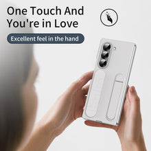 for Samsung Galaxy Fold 6 Case with Handheld Strap Frame Screen Protector Full Body Drop Fall Protection Kickstand Case for Galaxy fold 6