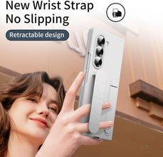 for Samsung Galaxy Fold 6 Case with Handheld Strap Frame Screen Protector Full Body Drop Fall Protection Kickstand Case for Galaxy fold 6