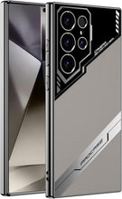 for Samsung Galaxy S24 Ultra Phone Case Leather Cover Ultra-Thin Scratch-Resistant Shockproof Business Style Electroplating Finish Solid Color Design