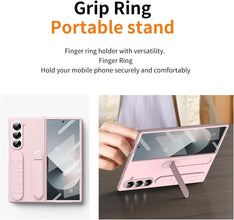 Konstreet for Samsung Galaxy Z Fold 7/6 Protect Case with Wristband Stand,Bulit-in Screen & Lens Protection Shockproof Full Body Drop Fall Protection