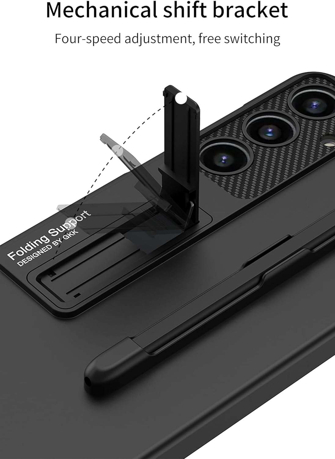 S24 Series Case with S Pen and Adjustable Kickstand for Samsung