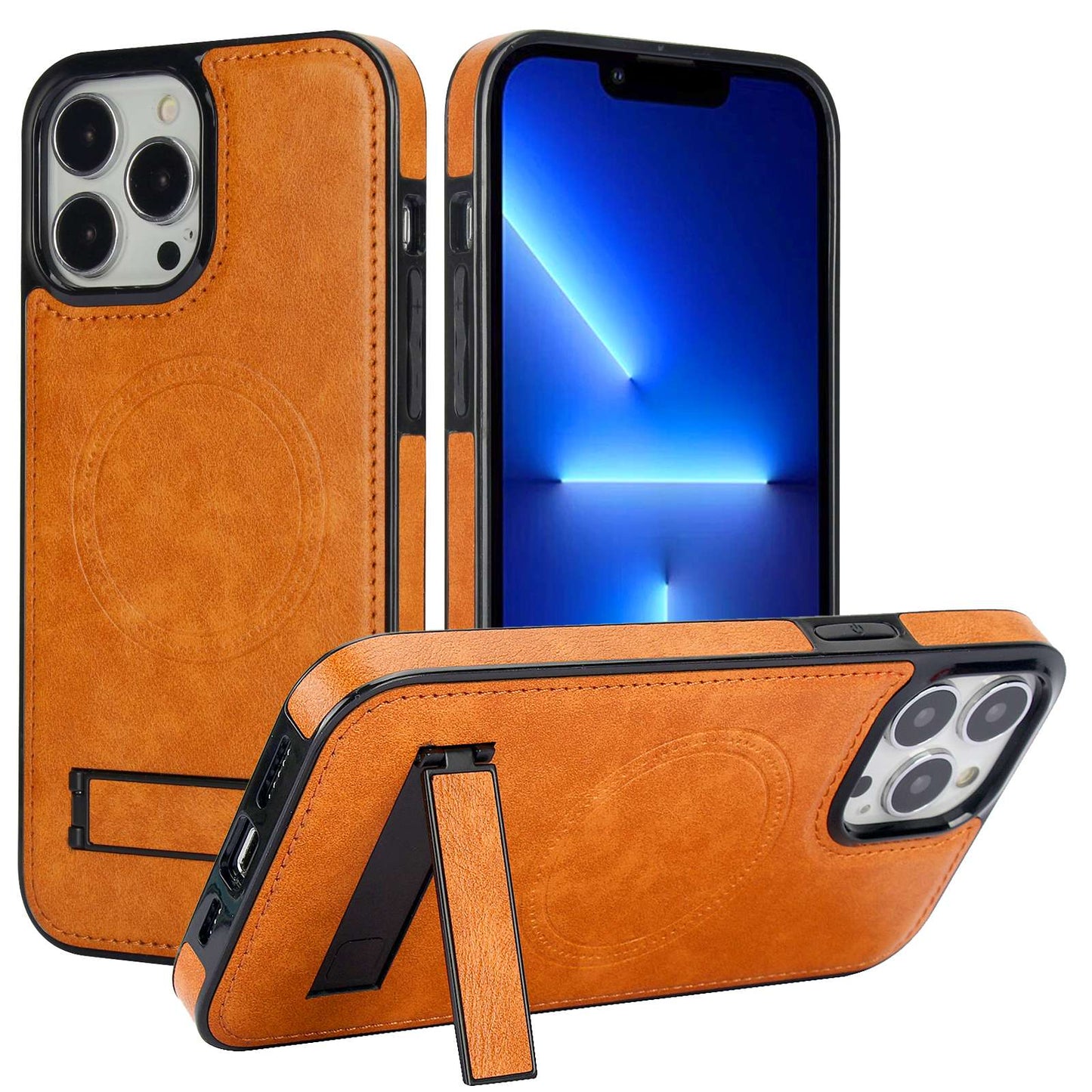 Phone Case with Magsafe and Kickstand, for iPhone 13- 15 Series