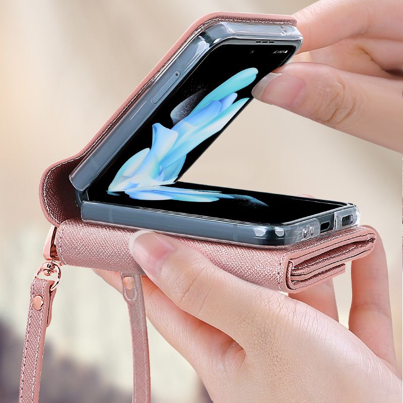 Z Flip 5 Case With Built-in Wallet