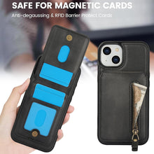 Konstreet for iPhone 13 Series Case with 2-in-1 Detachable Magnetic Wallet 4 Card Slots and 1 Zipper Bag Compatible MagSafe and RFID Blocking Stand Wireless Charging