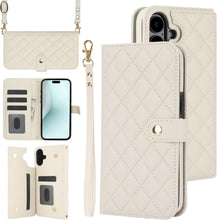 for iPhone 16 Wallet Case with 5 Card Slots and 1 Cash Slot and Crossbody Strap and Wrist Strap Luxury Fashion Shockproof Magnetic Flip Cover Protective