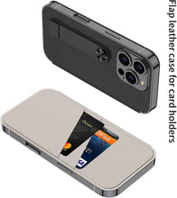 for iPhone 16 Pro Mobile Phone Case Classic Style Card Holder Luxurious Durable Leather Flip Cover Stand Rotatable Magnetic Strap Anti-Fingerprint Anti-Fall